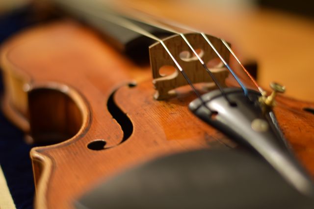 Violine, Steg und F-Loch